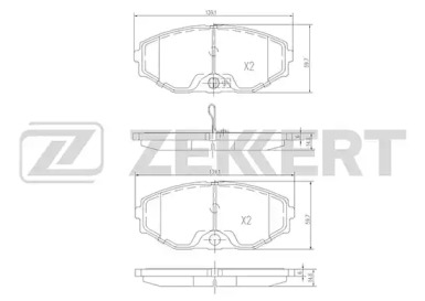 Купить ZEKKERT BS1220 Колодки передние CA33 МАКСИМА *_