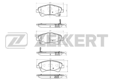 Купить ZEKKERT BS1263 Колодки торм. диск.