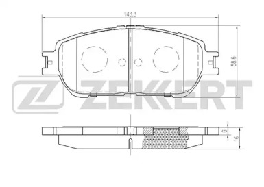 Купить ZEKKERT BS2081 Колодки торм. диск.