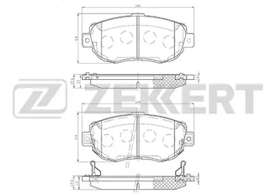 Купить ZEKKERT BS2086 Колодки торм. диск.