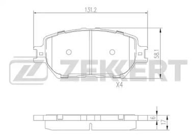 Купить ZEKKERT BS2706 Колодки торм. диск.