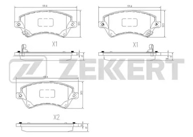 Купить ZEKKERT BS2707 Колодки торм. диск.