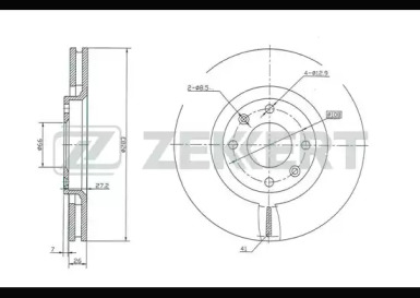 Купить ZEKKERT BS5024 Диск торм. перед. Citroen Berlingo I II 02- C3 I