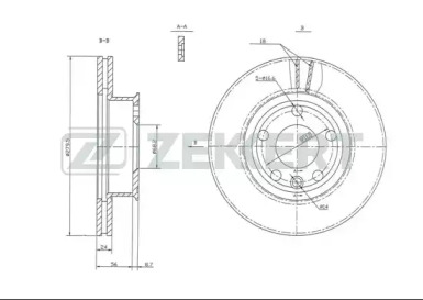 Купить ZEKKERT BS5092 Диск торм. перед. VW Transporter IV 90-