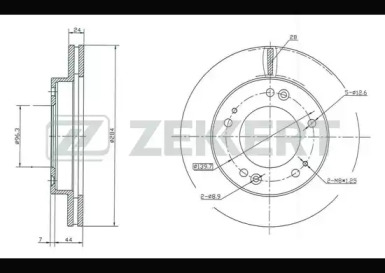 Купить ZEKKERT BS5191 диск тормозной передний