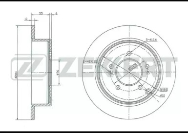 Купить ZEKKERT BS5207 ДИСКИ ТОРМ