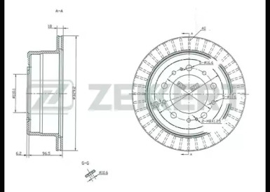 Купить ZEKKERT BS5242 Диск тормозной задний D329 4243160281 4243160280 4243160221 4243160220