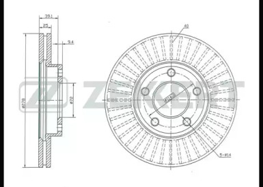 Купить ZEKKERT BS5252 ТОРМОЗНЫЕ ДИСКИ