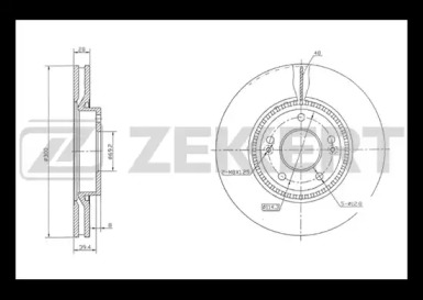 Купить ZEKKERT BS5274 диск тормозной передний