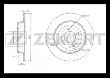 Купить ZEKKERT BS5275 ДИСК ТОРМ. ЗАД. HYUNDAI SOLARIS ZEKKERT BS-5275