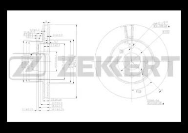 Купить ZEKKERT BS5276 диск тормозной передний