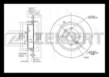 Купить ZEKKERT BS5300 диск тормозной задний