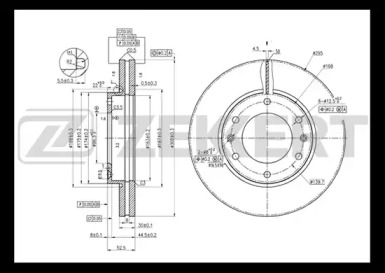 Купить ZEKKERT BS5323 диск тормозной передний