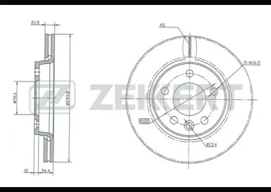 Купить ZEKKERT BS5356 Диск торм. зад. VW Multivan V 03- Transporter V 0