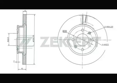Купить ZEKKERT BS5390 Диск торм.