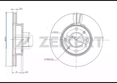 Купить ZEKKERT BS5391 диск тормозной передний
