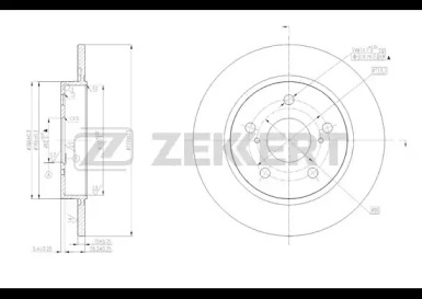 Купить ZEKKERT BS5419 Диск тормозной