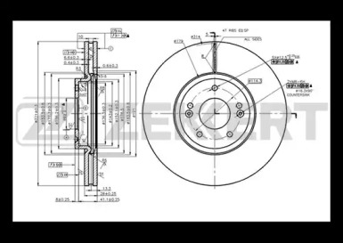 Купить ZEKKERT BS5426 диск тормозной передний