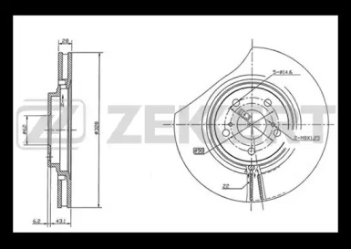 Купить ZEKKERT BS5460 Диск торм.