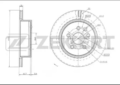 Купить ZEKKERT BS5649 Диск тормозной