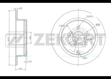 Купить ZEKKERT BS5702 Диск тормозной