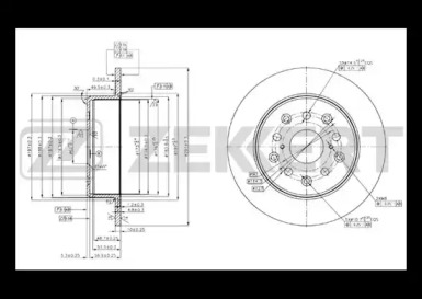 Купить ZEKKERT BS5731 Диск тормозной