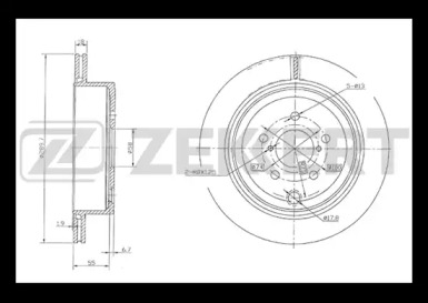 Купить ZEKKERT BS5837 Диск тормозной задний D290 SU00300638 26700AJ010