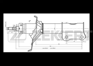 Купить ZEKKERT SG4856 амортизатор передний левый