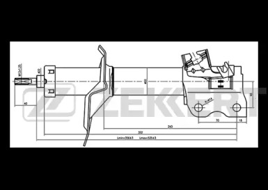 Купить ZEKKERT SG4887 Амортизатор пер. прав. CA33
