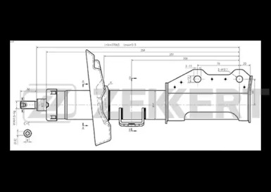 Купить ZEKKERT SG6262 амортизатор передний правый орландо