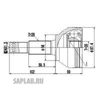 Купить ZIKMAR Z87106R ШРУС