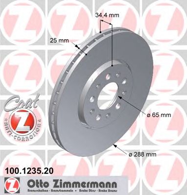 Купить запчасть ZIMMERMANN - 100124720 