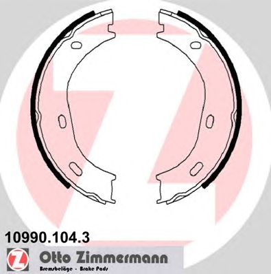 Купить ZIMMERMANN 10990.104.3 Колодки торм.барабан. [160x25]