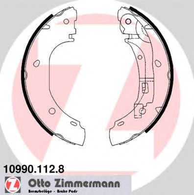 Купить ZIMMERMANN 10990.112.8 Колодки торм.барабан. [254х57] с рычагом