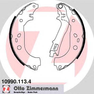 Купить ZIMMERMANN 10990.113.4 Колодки торм.барабан.