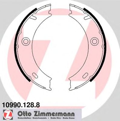 Купить ZIMMERMANN 10990.128.8 Колодки торм.барабан.