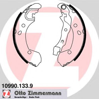 Купить ZIMMERMANN 10990.133.9 Колодки торм.барабан. с рычагом