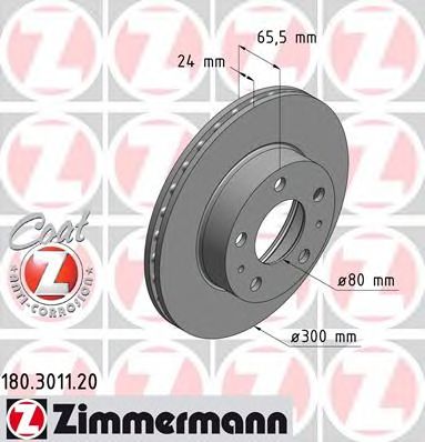 Купить ZIMMERMANN 180.3011.20 Тормозной диск