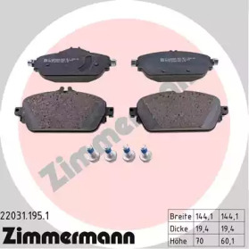 Купить ZIMMERMANN 22031.195.1 Колодки торм.перед.