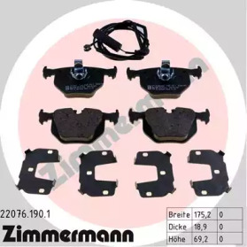 Купить ZIMMERMANN 22076.190.1 Колодки торм.перед.