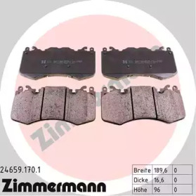 Купить ZIMMERMANN 24659.170.1 Колодки торм.перед.