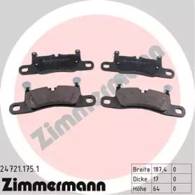 Купить ZIMMERMANN 24721.175.1 Колодки торм.перед.