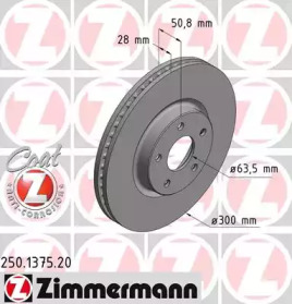 Купить ZIMMERMANN 250.1375.20 Тормозной диск