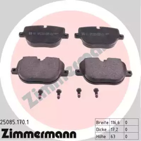 Купить ZIMMERMANN 25085.170.1 Колодки торм.задн.