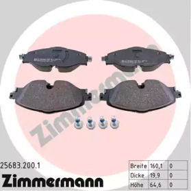 Купить ZIMMERMANN 25683.200.1 Колодки тормозные