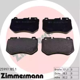Купить ZIMMERMANN 25997.185.1 Колодки торм.перед.