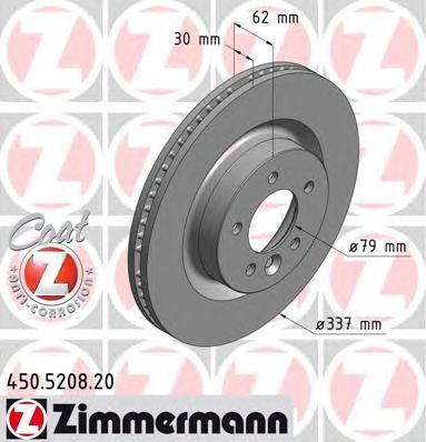 Купить ZIMMERMANN 450.5208.20 Диски тормозные
