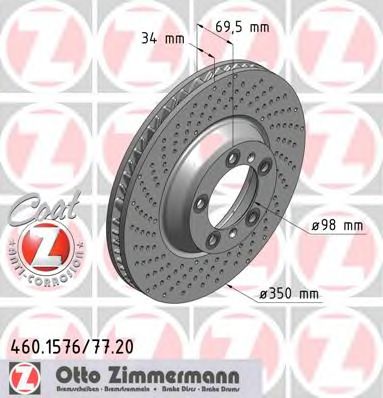 Купить OTTO ZIMMERMANN 460157720 ДИСК ПРАВЫЙ