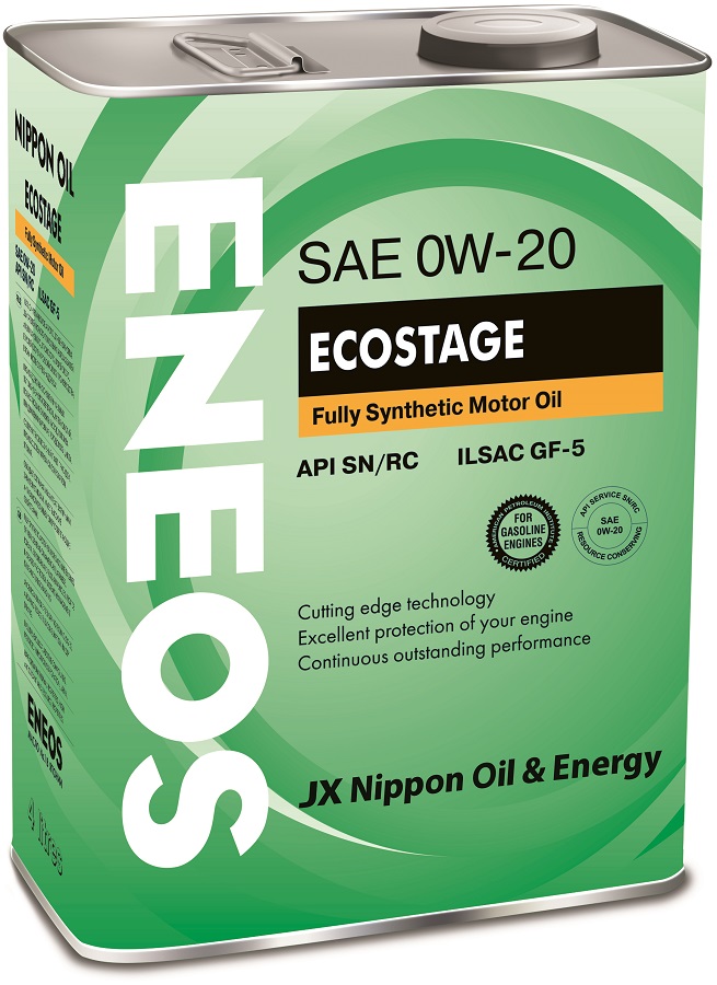 Купить Eneos 8801252022022 Ecostage 100% Synt. SN 0/20 4л