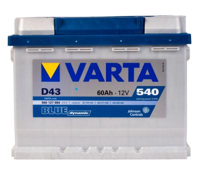Купить VARTA 560127054 Аккумуляторная батарея Blue Dynamic 19.5/17.9 Рус 60ah 540a 242/175/190 Varta 560127054